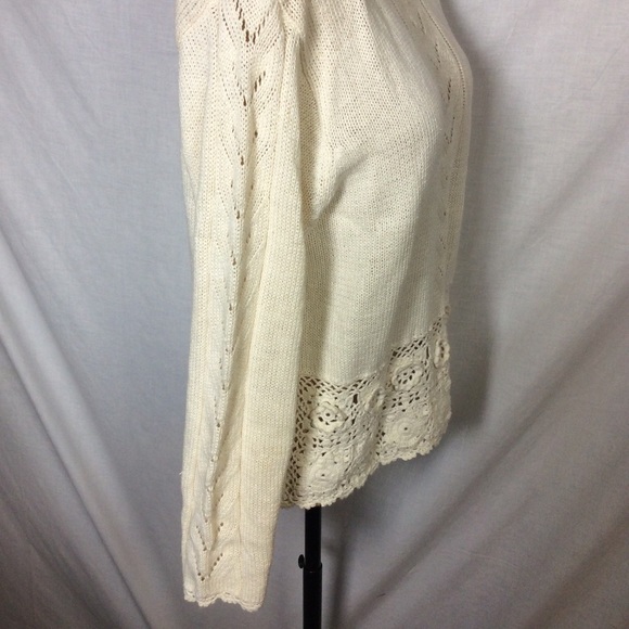Hunters Run Women’s Cream VTG Sweater, Sz Small - Picture 5 of 13